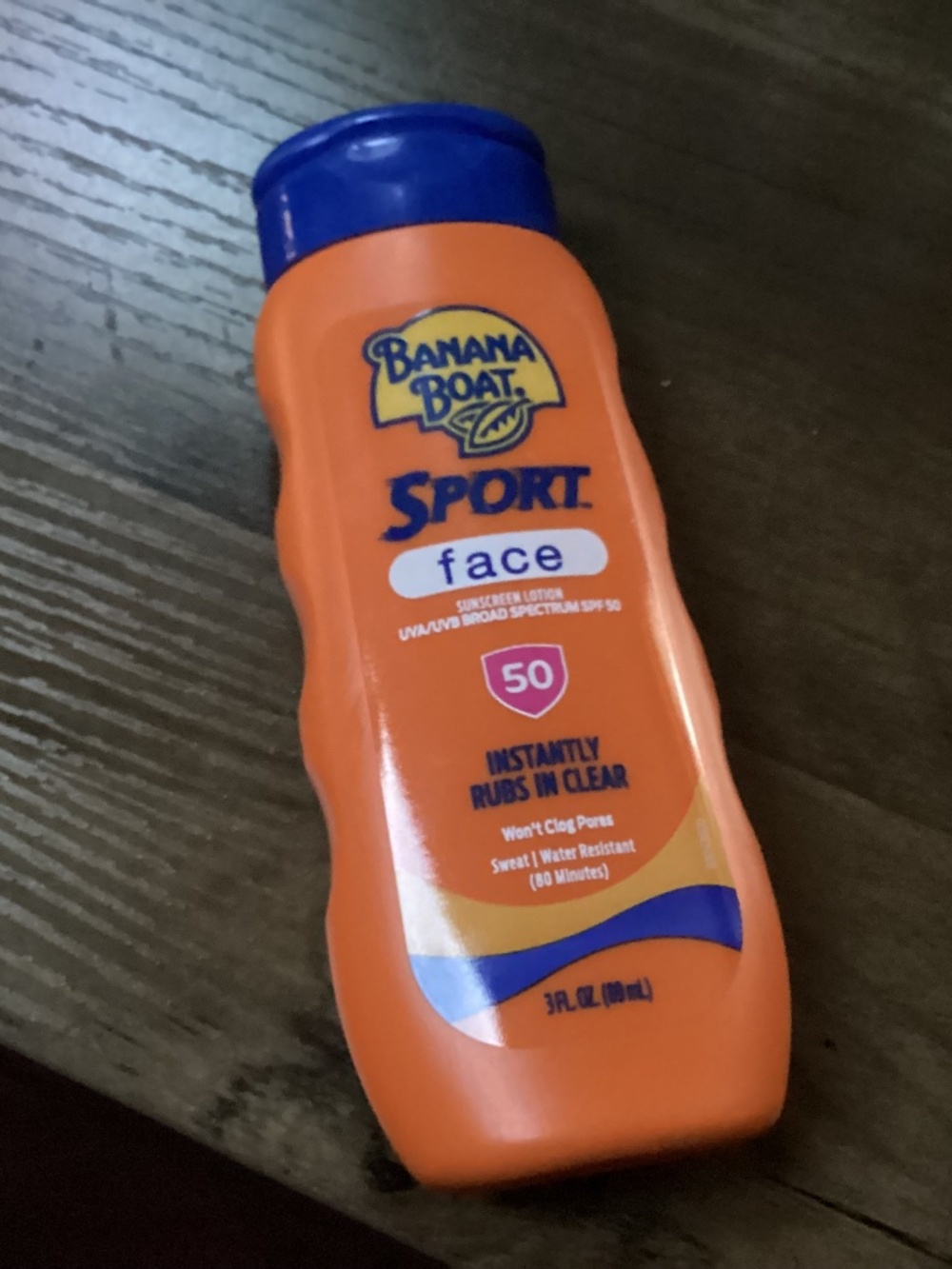Banana Boat Sport Face Sunscreen Lotion SPF 50 New 3 fl oz/89 ml